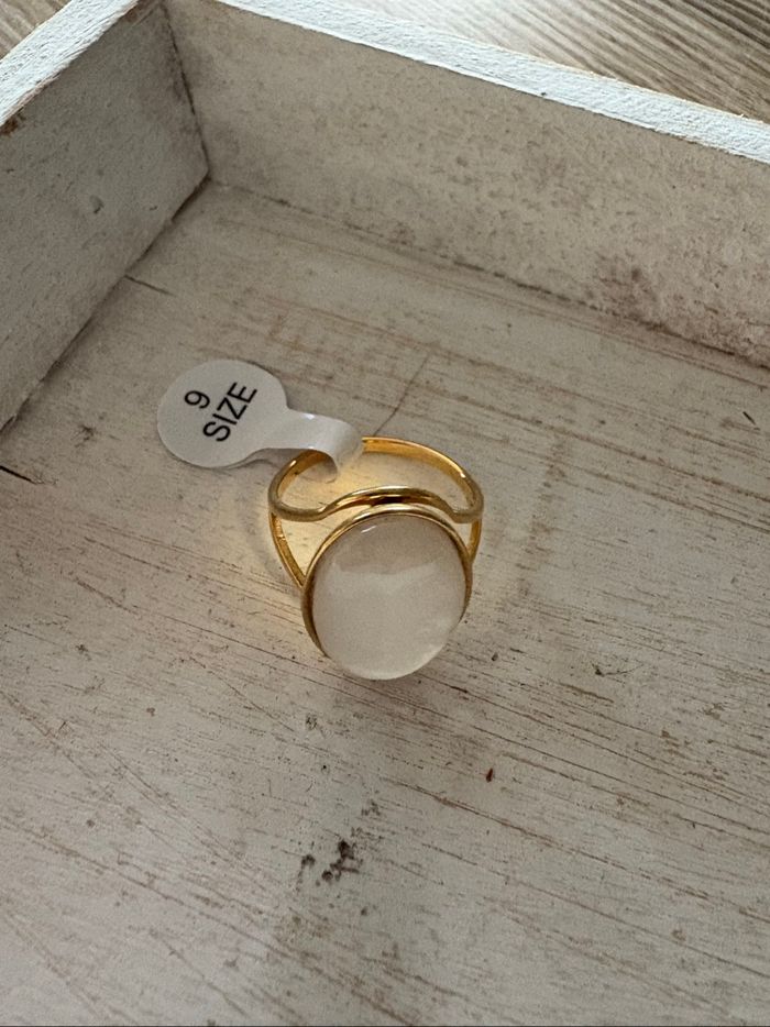 Bague dorée et blanche T9 - photo numéro 8