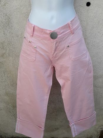 Pantacourt rose 5% elasthanne