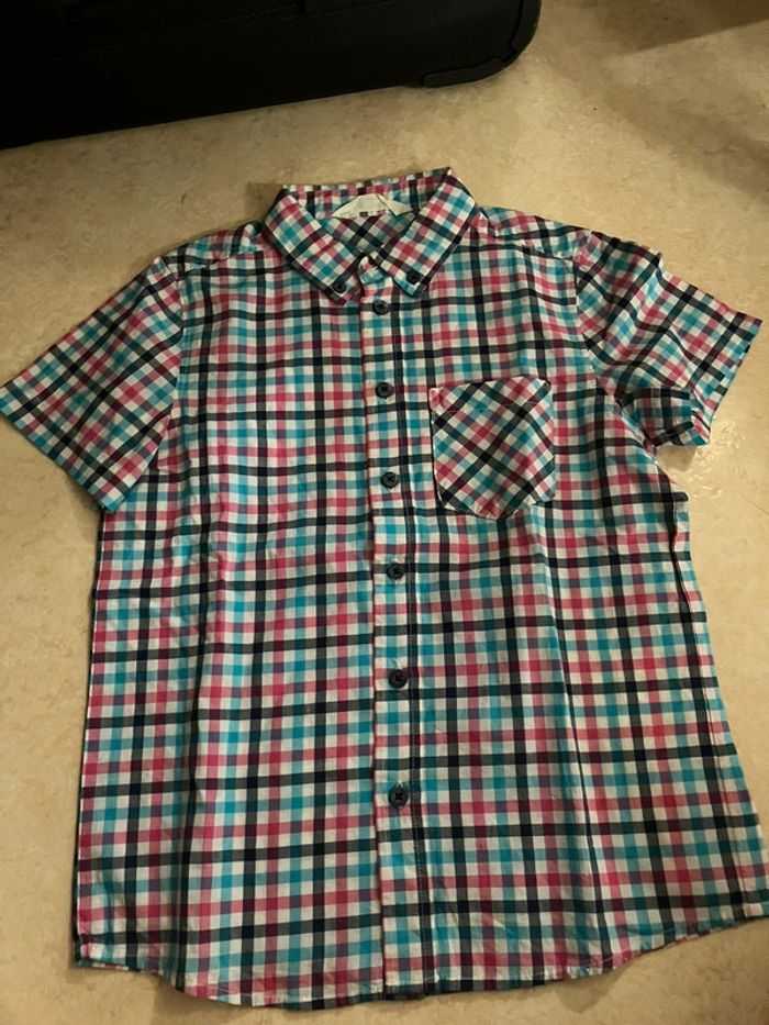 Chemise garçon H&M – manches courtes – taille 9-10 ans