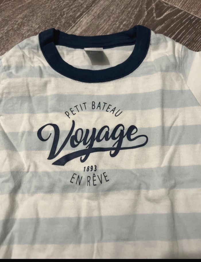 Tee-shirt marinière petit bateau 3 ans - photo numéro 2