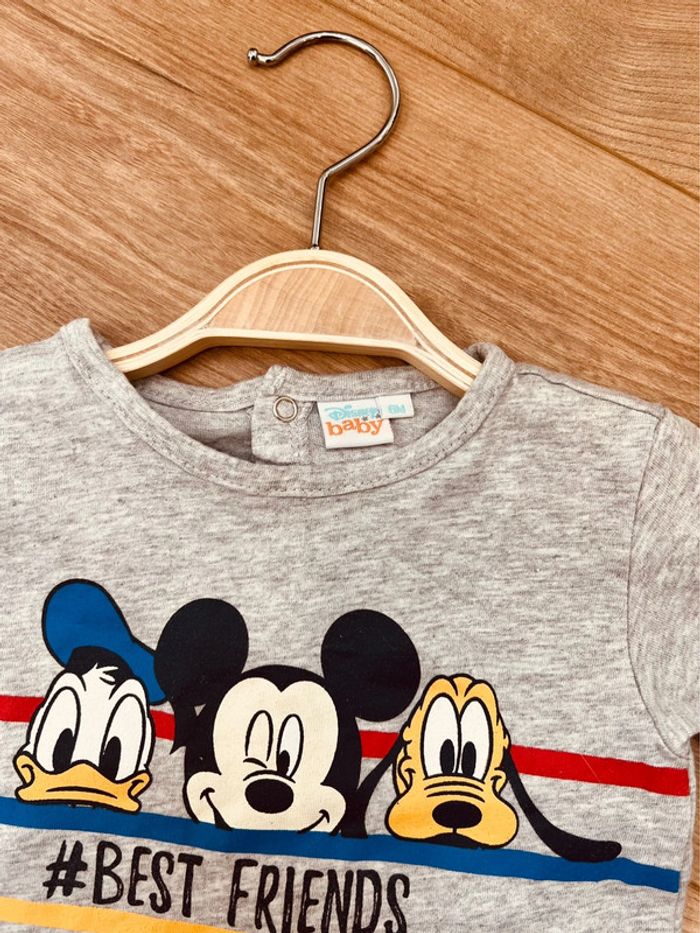 Taille 6 mois pyjama fin garçon Disney gris * Mickey * 💙 - photo numéro 3
