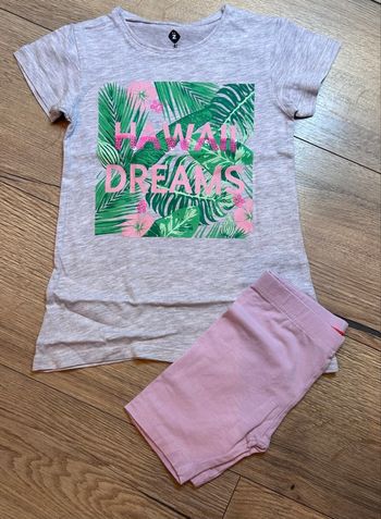  Ensemble tee-shirt + short – 4 ans 🌸
