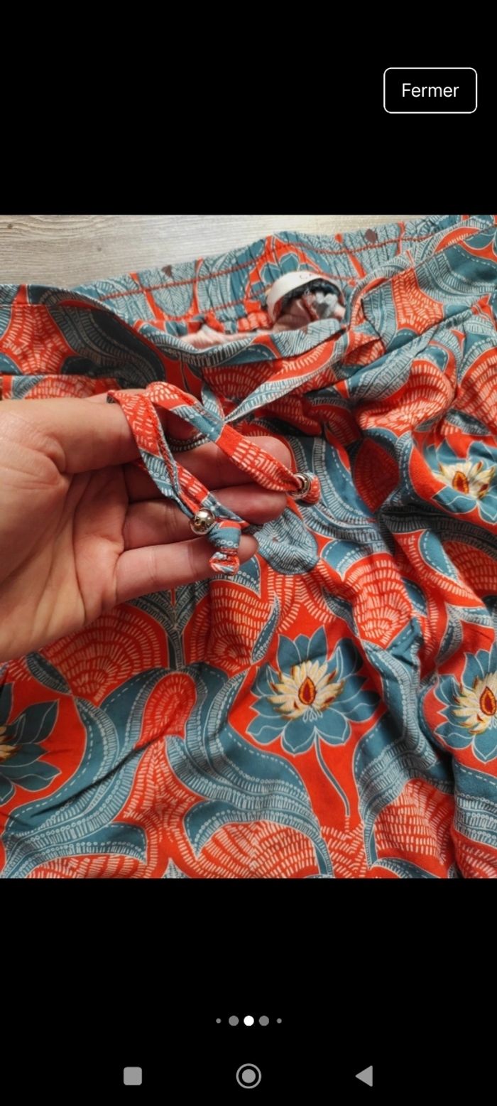 Pantalon fin imprimé Camaïeu - photo numéro 4