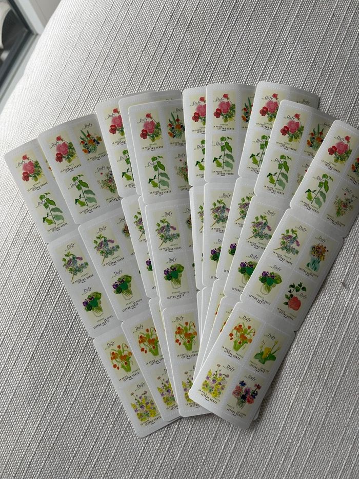 Lot 10 carnets de 12 timbres postal - photo numéro 2