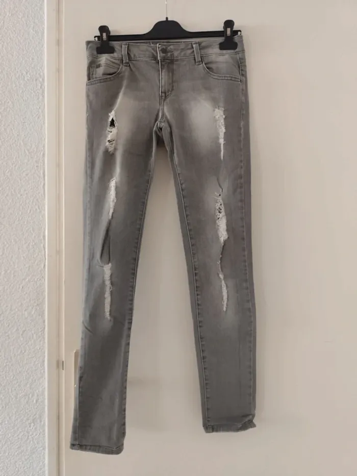 Jean gris zara - photo numéro 2