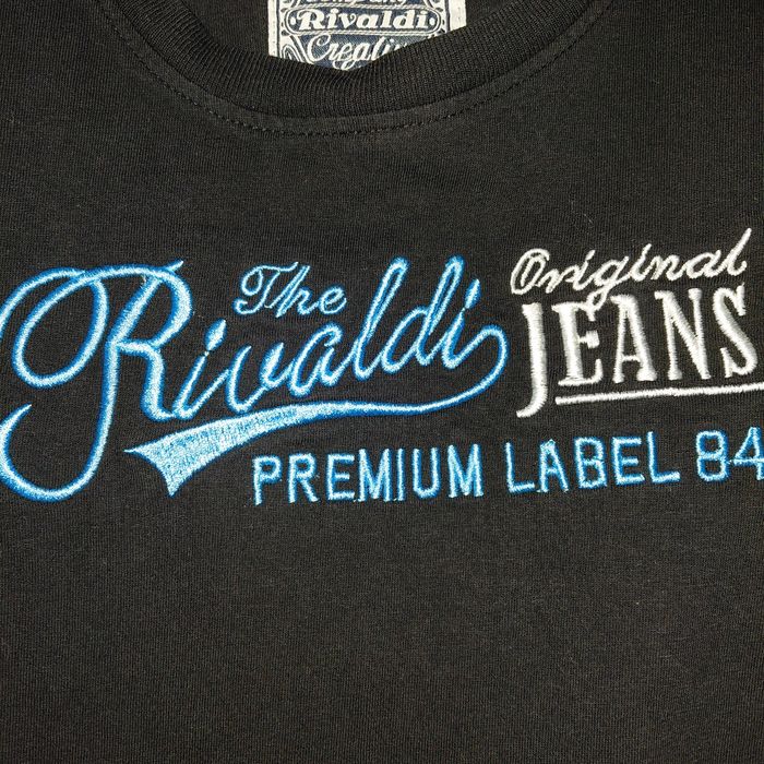 Rivaldi- t-shirt coton noir 12 ans - photo numéro 3