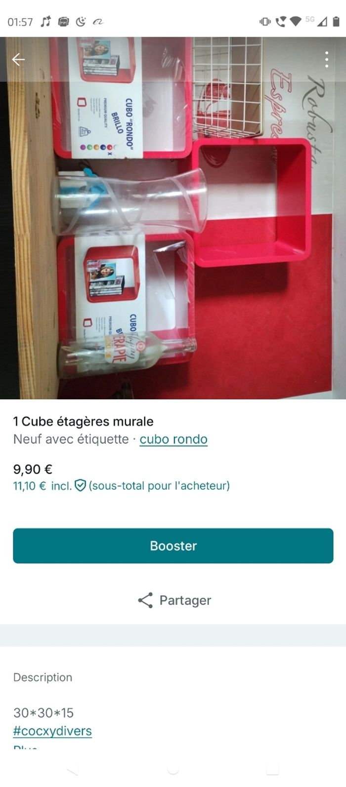 Lot Étagères combo