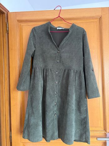 Robe côtelé velours kaki 38