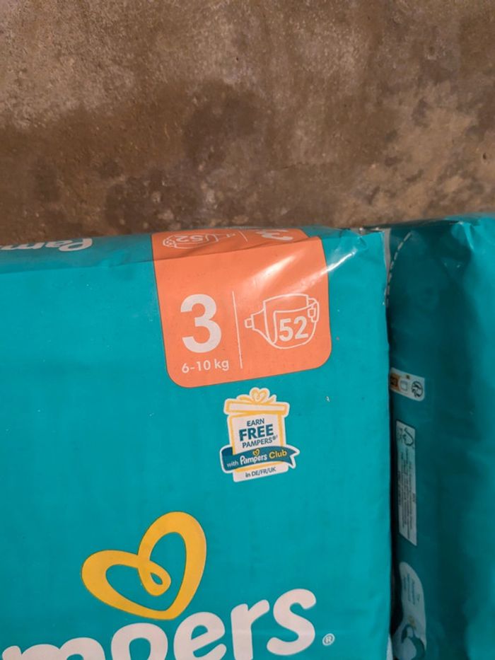 104 Couches pampers taille 3 - photo numéro 2