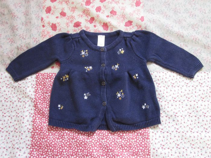 Gilet bleu marine 3 mois