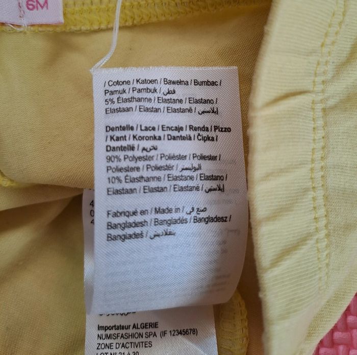 Legging jaune, gémo, taille 6 mois (68 cm) - photo numéro 5