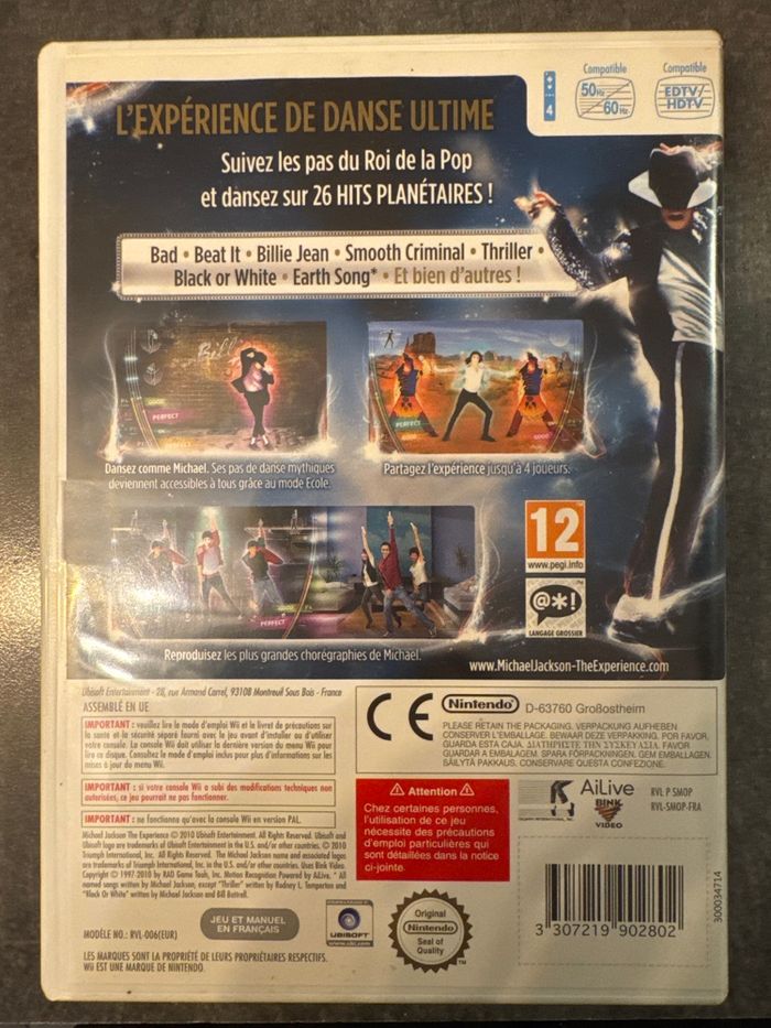 Jeu de Wii Michael Jackson - photo numéro 2