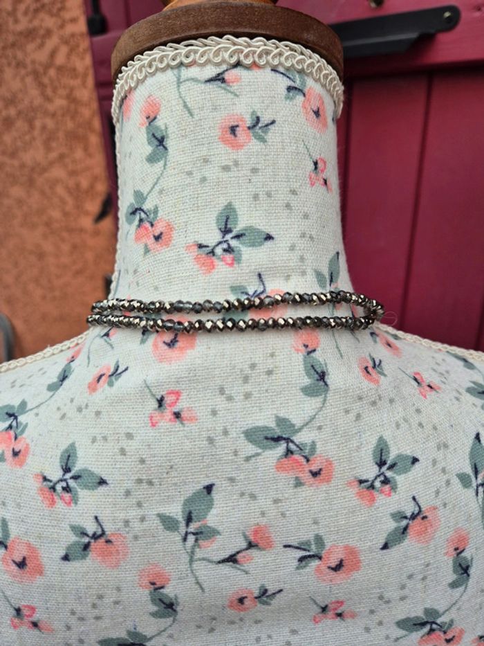 Sautoir en perles et pompon Bigio - photo numéro 7