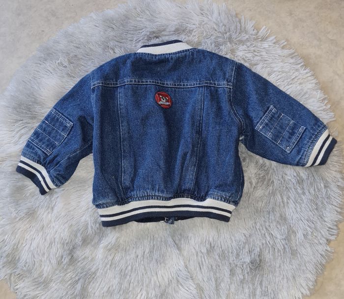 blouson en jean doublé bébé 6 mois - photo numéro 5