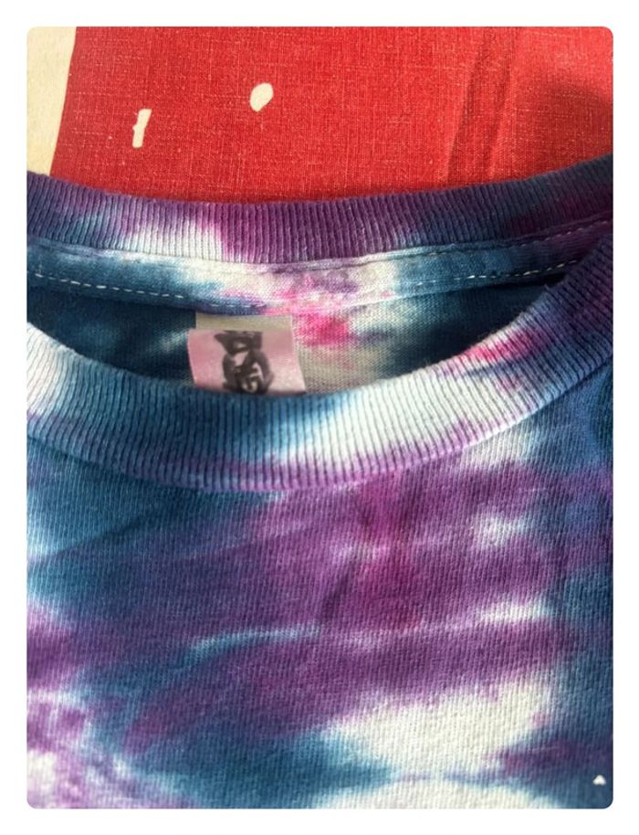 T-shirt Gildan Tye&Die taille S/M violet - photo numéro 5