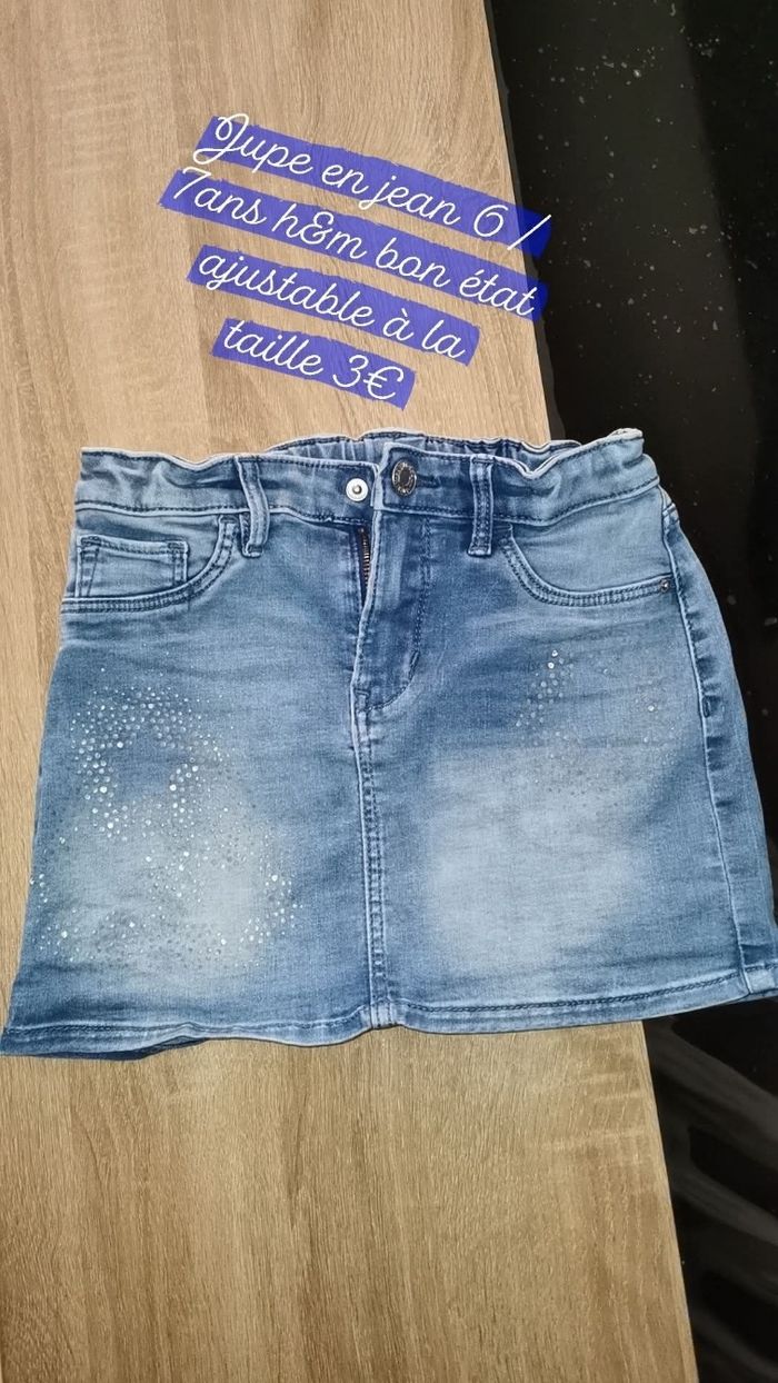 Jupe en jean H&M  6/7ans