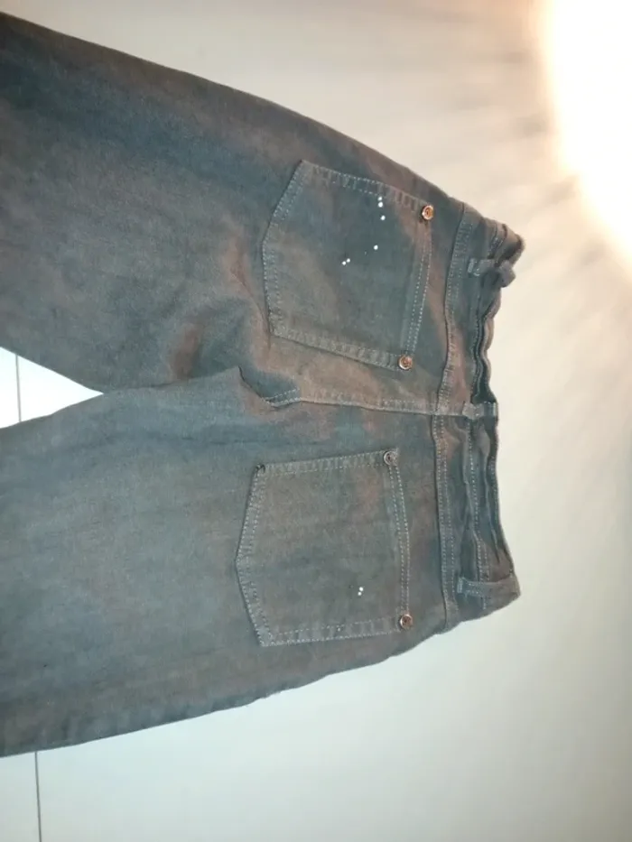 Jean sismix taille 32 gris élastique réglable - photo numéro 13