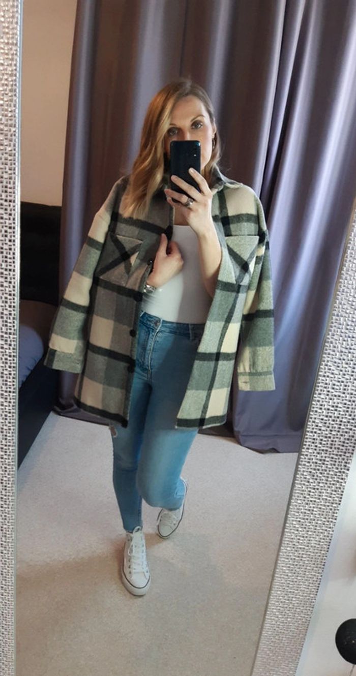Veste polaire à carreaux - photo numéro 2