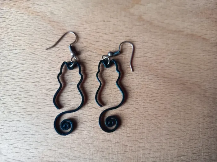 Boucles d'oreilles chat 🐱