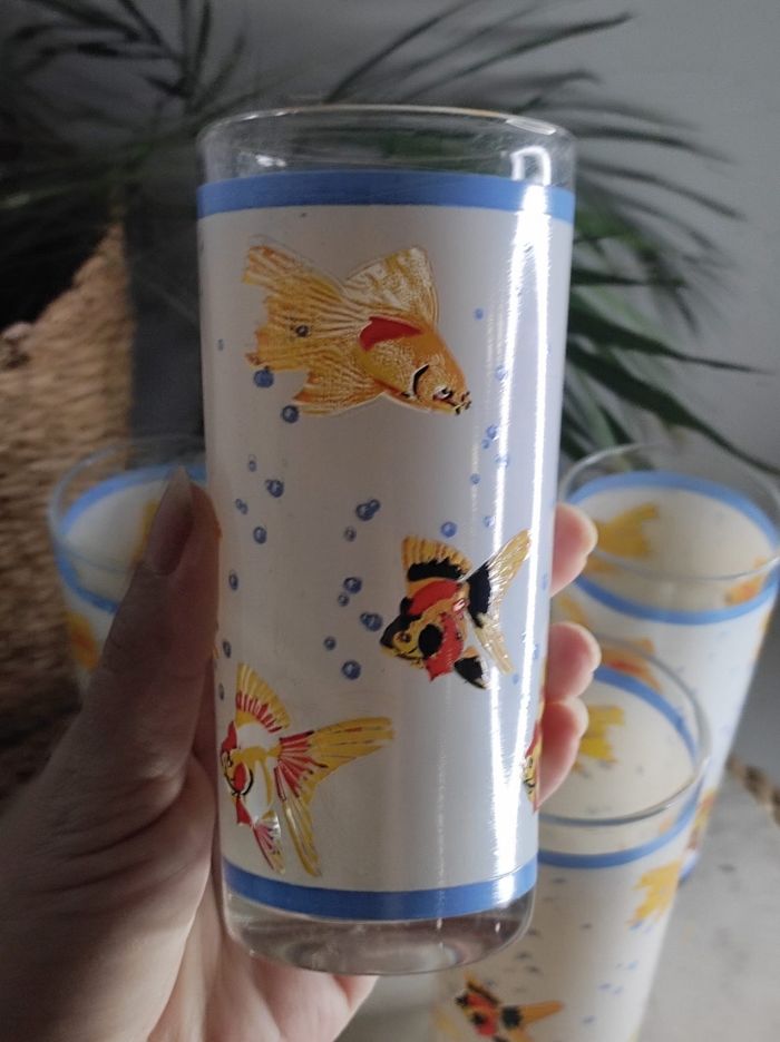 Verres déco poissons - photo numéro 3