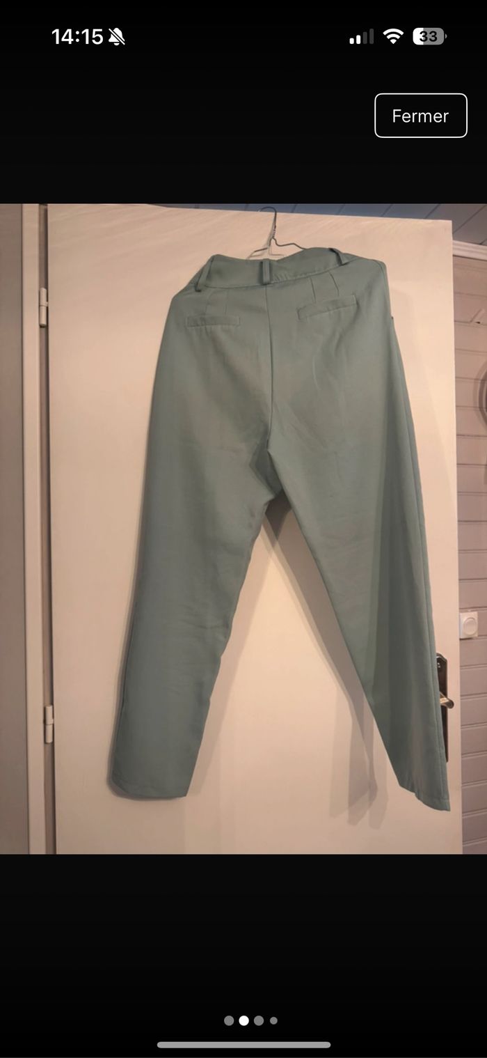 Pantalon tailleur bleu - photo numéro 2