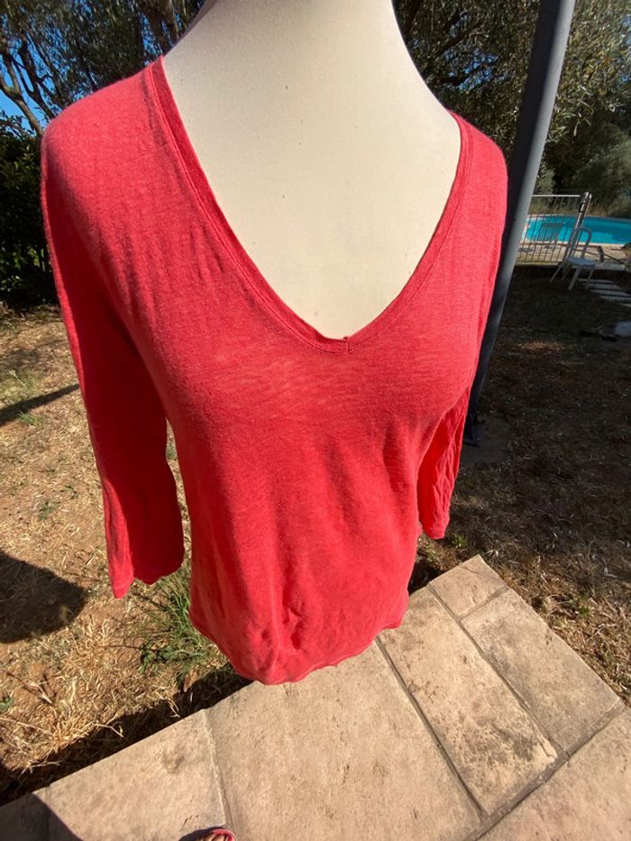 Joli top en lin Majestic, filature, taille 3 40 42