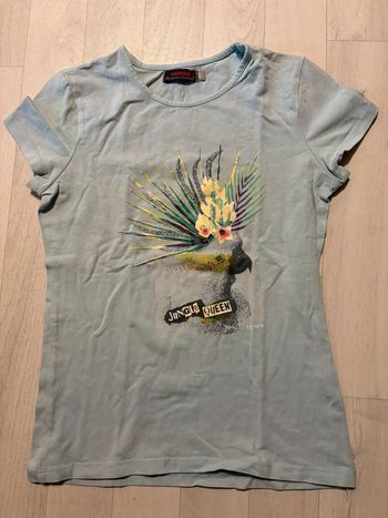 T-shirt bleu clair 10 ans catimini manches courtes très bon état