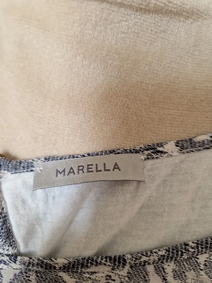 Blouse léopard bleu marella taille L - photo numéro 4
