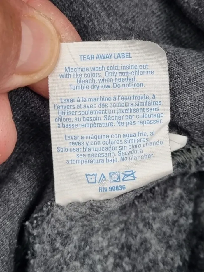 Pull capuche universitaire gris, M Hommes - photo numéro 6