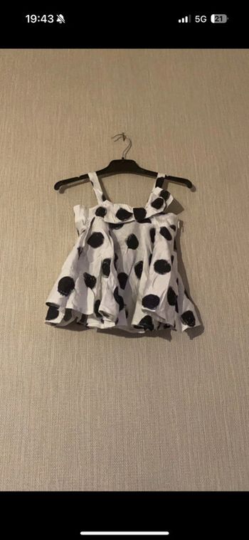 Tunique noir et blanche 4 ans