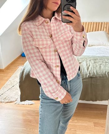 Veste en tweed Zara vichy 🐚