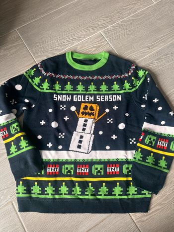 Pull de noel minecraft