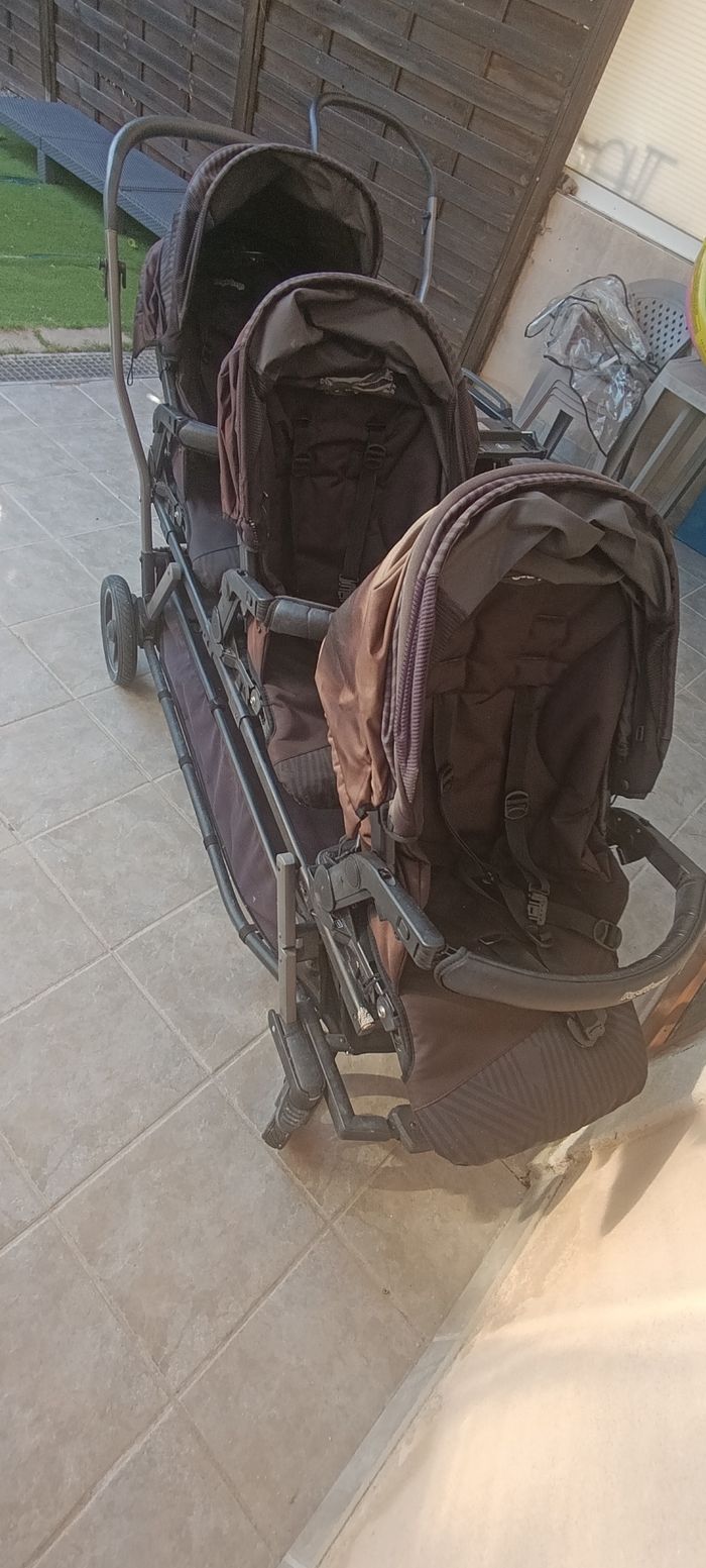Poussette triple peg Perego+ chassis double - photo numéro 5