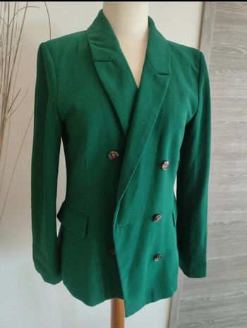Veste blazer femme 38 verte Cache cache