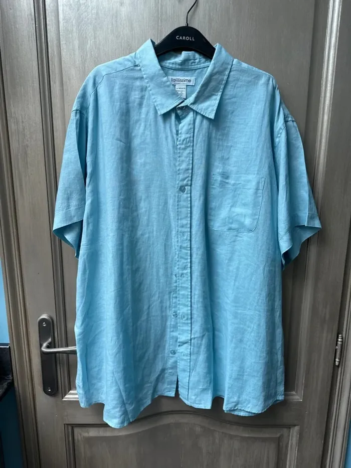 Chemise légère été Taillissime bleu clair - photo numéro 3