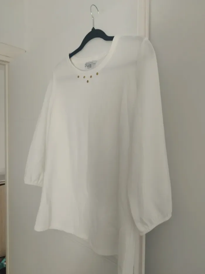 Blouse blanche "U Collection" - Taille 42/44 - photo numéro 6