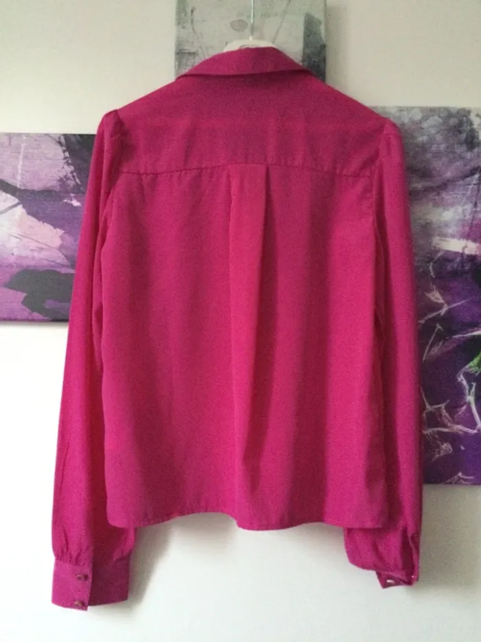 Chemisier rose taille xs - photo numéro 4