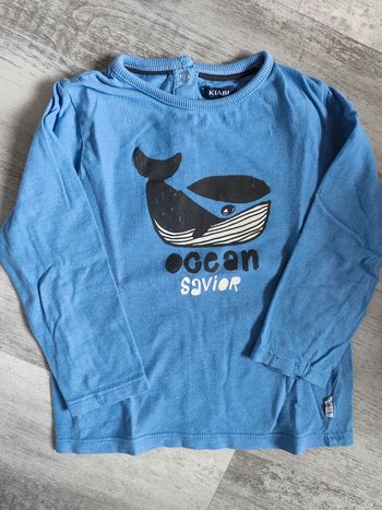 T-shirt ml coton 🐋 24m