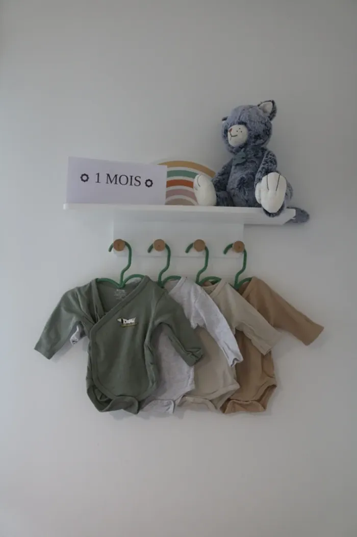 Lot bodies hiver garçon Kiabi 1 mois