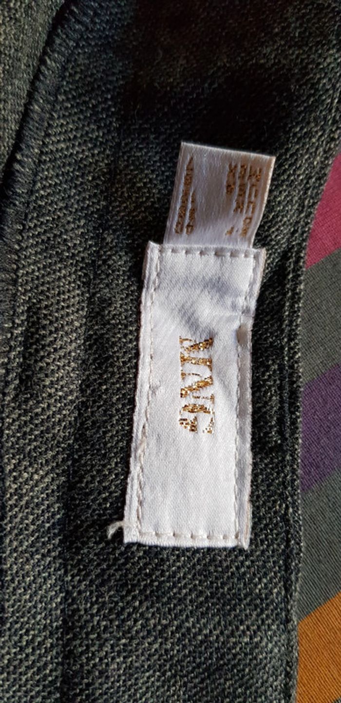 Pantalon large gris Mango - photo numéro 4