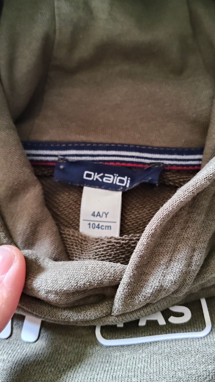 Sweat à capuche "cap ou pas cap" 4 ans - photo numéro 4