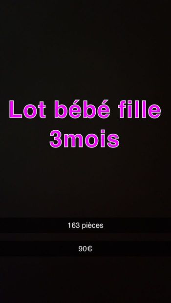Lots bébé 3mois fille