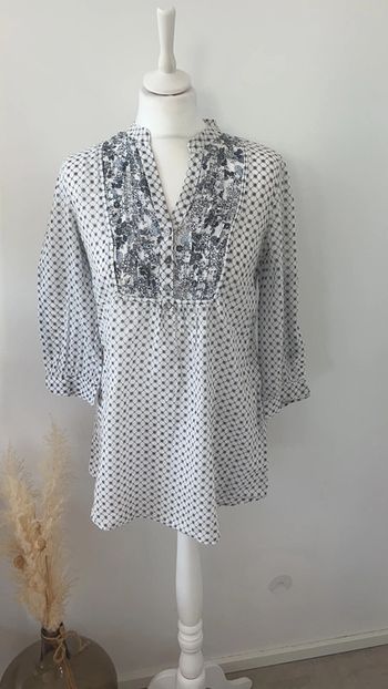 Blouse à motifs promod M comme neuve