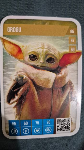 Carte Star Wars Auchan 2025 n° 65 Grogu