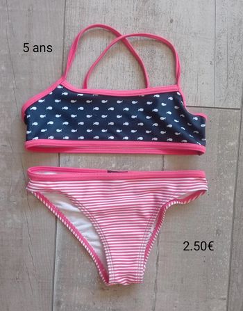 Maillot de bain 2 pièces 5 ans fille