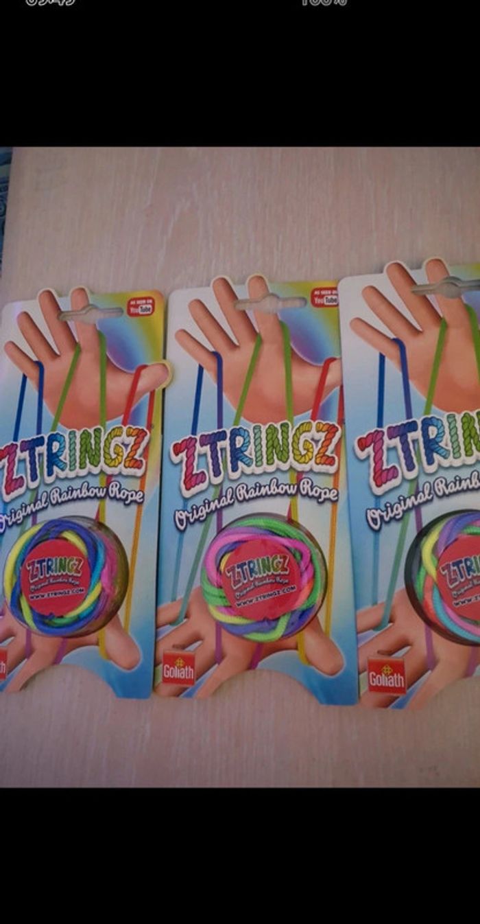 Lot 3 cordelettes ztringz fluo