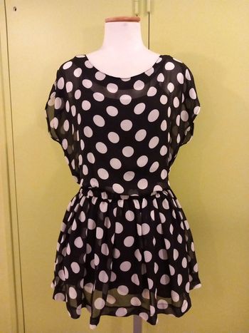 Robe d'été 👗 à pois blanc