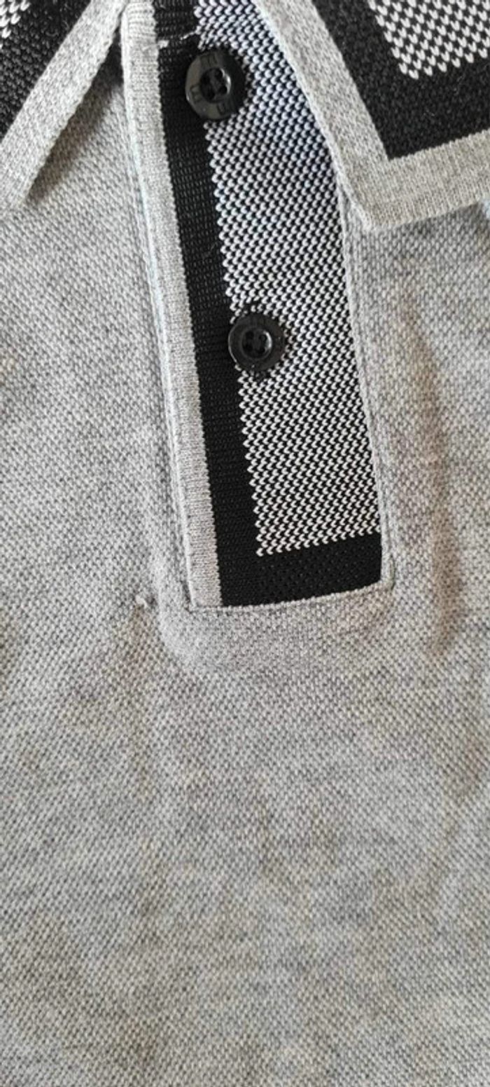 Polo gris memo’s homme taille large neuf - photo numéro 4