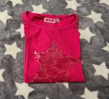 DON - Tshirt rose manches longues fille taille 10 ans NKY