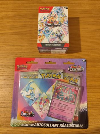 Lot bundle tripack cartes Pokémon évolutions Prismatiques EV8.5 boosters
